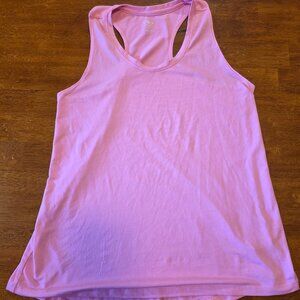 Women's Athletic Works Tank Top Pink Sleeveless Athletic Performance Medium